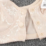 Front Open Button Wide Strap Bra